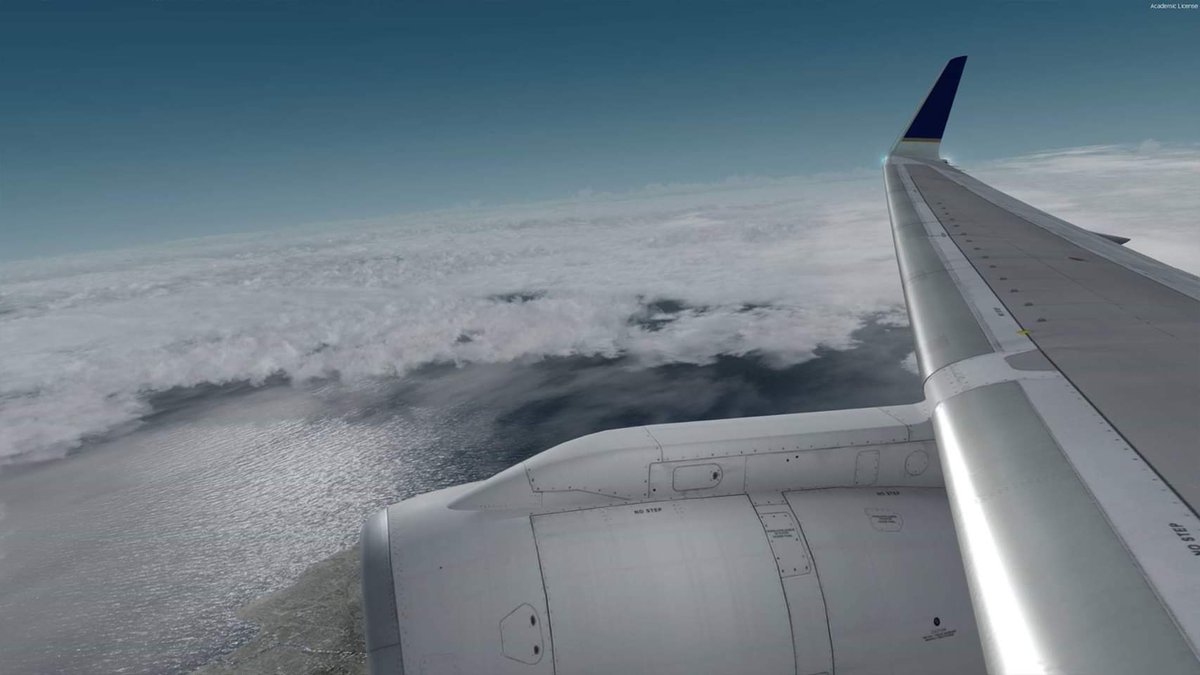 virtualUA's tweet photo. The sky is the limit. You never have the same experience twice ❤ #blueskies #boeing #vusci  #happysunday #abovetheclouds https://t.co/mYMhuknkT6