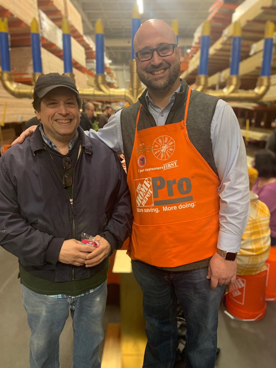 TrevorMeinke's tweet photo. A HUUUUUGE shout out to Ted for building a 6.5 FT Menorah for Chabad of Yonkers! Truly incredible sir! (Also, join me in congratulating Ted on his promotion to Department Supervisor!) 🤗🤗🤗 @RonnieOddo https://t.co/PT5AaLMpXB