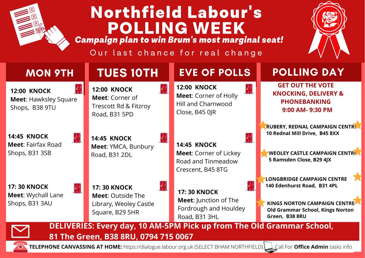 momentum_brum's tweet photo. 4 days left! 

Please get involved in our nearest marginals!!!! 

🌹🌹🌹🌹🌹🌹🌹🌹🌹🌹🌹 https://t.co/J2tJThia21