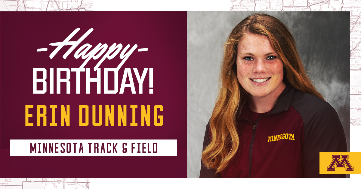 GopherCCTF's tweet photo. Happy birthday to #Gophers thrower Erin Dunning! 🥳 https://t.co/wUlNNGxIjE