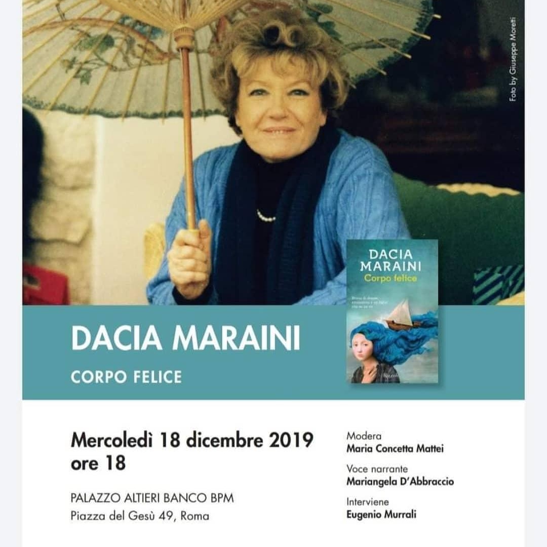 Dacia Maraini (@DaciaMaraini) on Twitter photo 2019-12-08 21:50:41