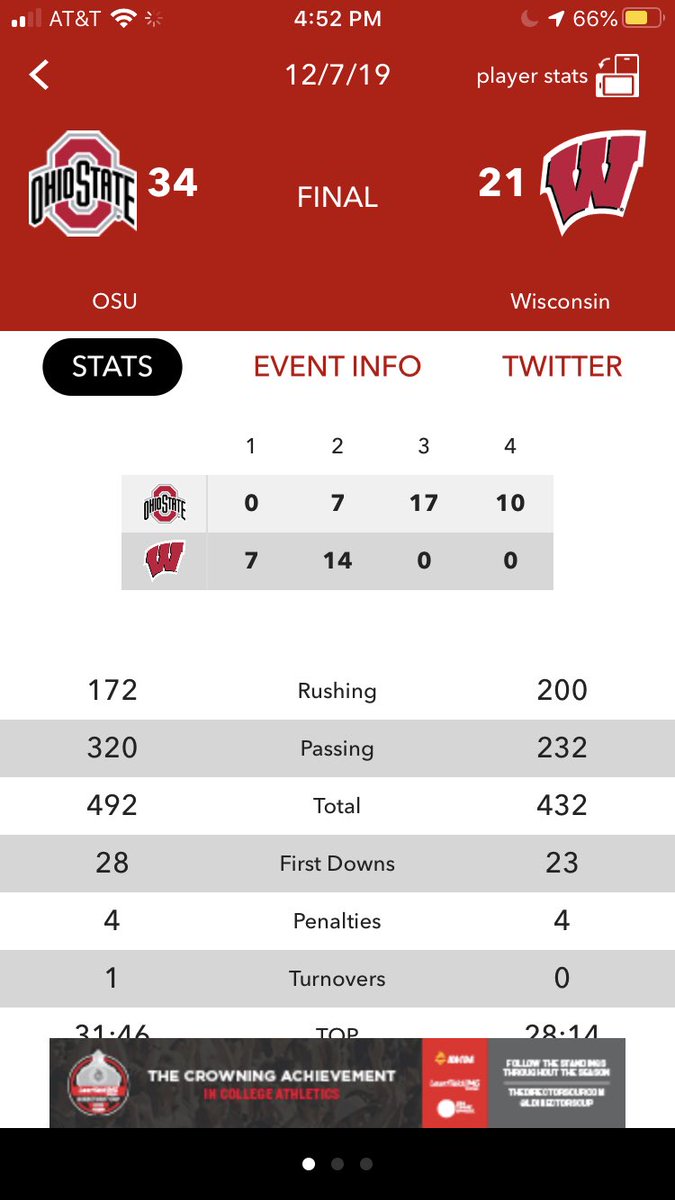 BuckeyeBloodOSU's tweet photo. If you are feeling discouraged through finals remember you go to THE Ohio State and just like yesterday’s game, we ALWAYS make a comeback. Keep pushing through and good luck with the rest of your finals. Have a joyous winter break and we will see you in the spring!❤️ https://t.co/xwKgdmevc4