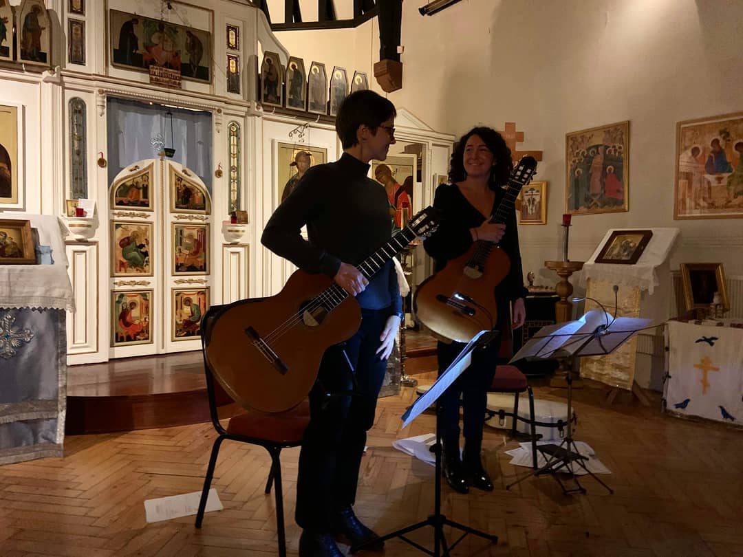 eleanorguitar's tweet photo. An Evening of Russian Guitar Music with @YvonneGruender 🎶🇷🇺 https://t.co/qfOZvXVHNc