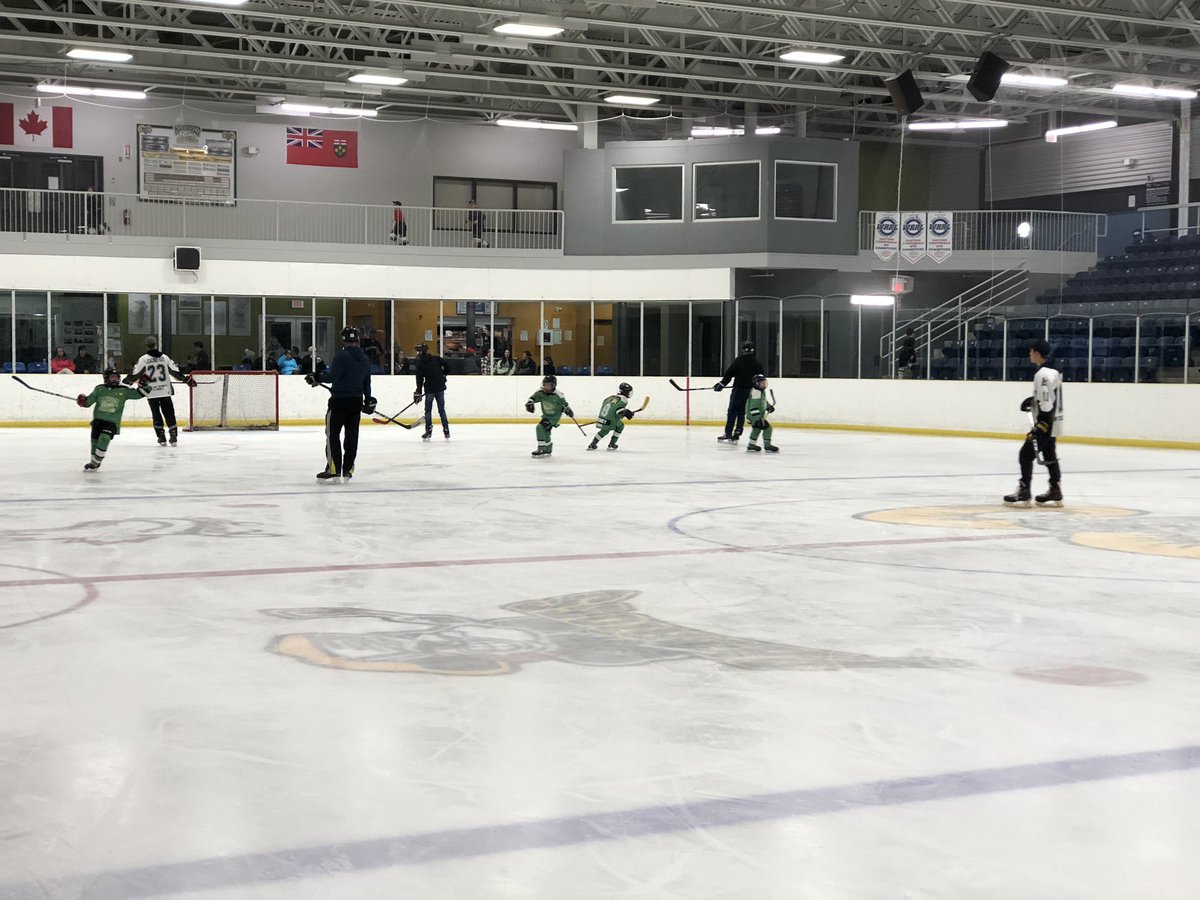 Thank you <a href="/MFPatriotsPJHL/">Mount Forest Patriots</a> for hosting our minor hockey players last night!  Special thanks to <a href="/owenrahn11/">Owen Rahn</a> and Matt Weiler for coming out to play with our Atom LL team while they played their parents.  Everyone had a great night and nice to see the big win !  #gopatsgo #community