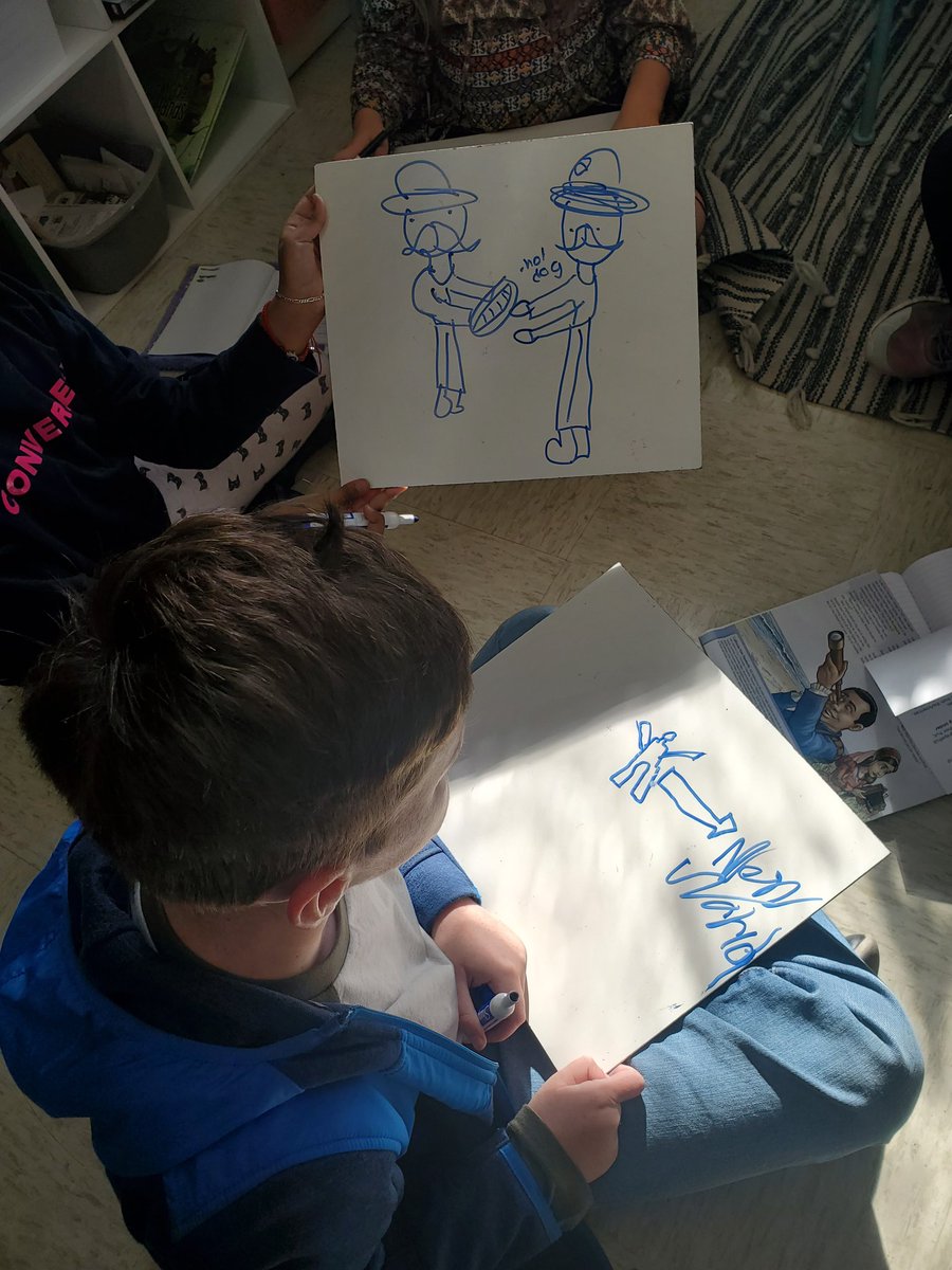 5th grade ss playing pictionary to review key details about The Columbian Exchange.