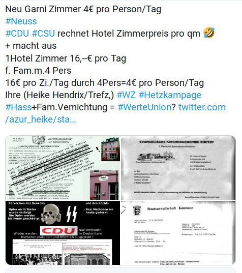 wendolinw's tweet photo. @Nordkurier @Monique_Woelk @NadineJulitz @fjunge @zierke @SPDMV @ostkurve @spdfraktionbb @spdde @ManuelaSchwesig @LillyBlaudszun #spdbpt2019 #SPDbpt19
26J = #Polizei #NRW meist #SPD unterstellt
Anweisungen vom #CDU Gauleiter/Parteibüro #Neuss
lokal geführt v,politischer Polizeiführung
Grund+Menschenrechtsverbrecher
alle #CDU
1.OKD Klaus-Dieter Salomon
2.Landrat Dieter Patt
3.Landrat Hans-Jürgen Petrauschke https://t.co/4pXJzqZJQB