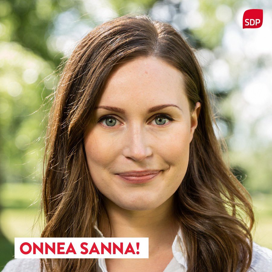 ELSAv0 XUAAlC5O?format=jpg&name=900x900 - Finlande: Sanna Marin, 34 ans, devient la plus jeune Première ministre au monde