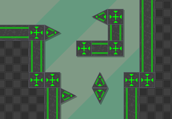 IWannaMakerGame's tweet photo. Heartlessmushroom - Mayan tiles, spike, and background

@plainf_shoubun - gray+neon tiles and spike

Riktoi - red geometric spike
Synthasmagoria - triangular minimal tiles

Wlfn - neon purple tiles, spike, and background https://t.co/qxdYq3oHHF