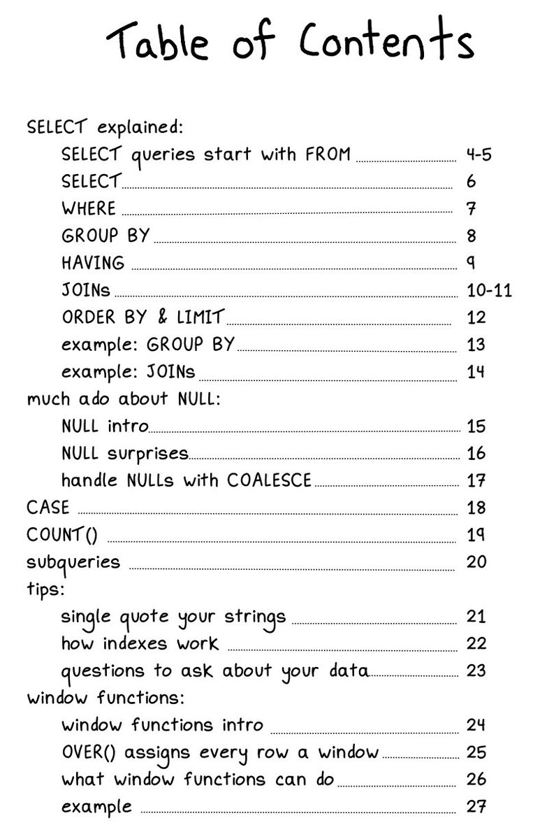 b0rk's tweet image. trying to figure out a title for the SQL zine I'm finishing up! Right now the only idea I have is "SELECT *: analyze your data with SQL"