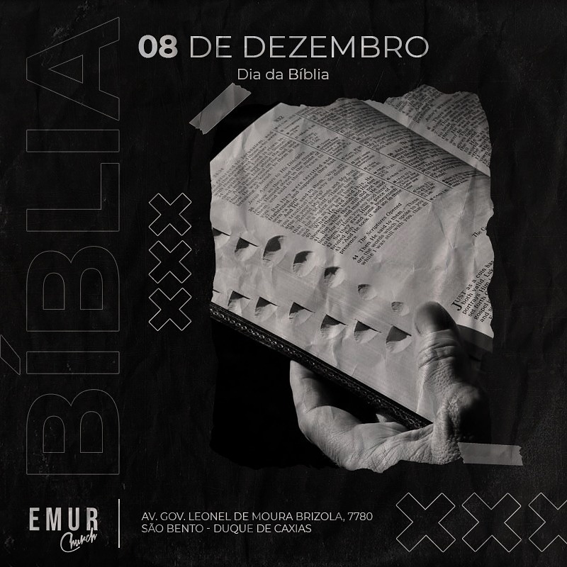 Emur_Church's tweet photo. 08 de Dezembro - Dia da Bíblia
"Lâmpada para os meus pés é tua palavra e luz, para o meu caminho." Salmos 119:105
.
.
.
.
#emurchurch #biblia #palavra #luz #yeshua https://t.co/FKrX8yzaHN