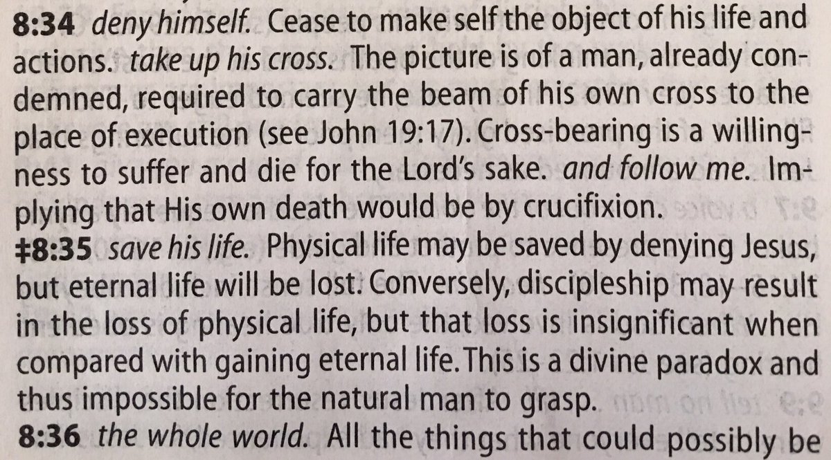 apostleb28's tweet photo. In Mark 8:34-37 Jesus gives us the charge to follow him. What are you willing to sacrifice for your savior? https://t.co/D0iHsgoW1z