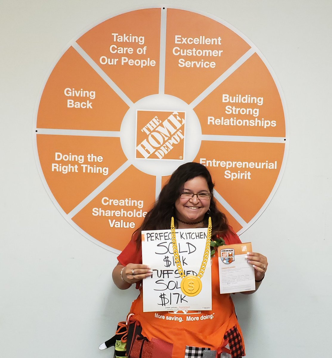 BoerneSchroeder's tweet photo. Way to go Carolene! Within one week = multiple leads,measures,credit,14K Perfect Kitchen and a $17K Tuff Shed!! #THD6989 @LegalleyF @MervinTHD @jreed4401 @milsonwheels55 @LMcmilian @jmmarino76 https://t.co/U0VnECCAec