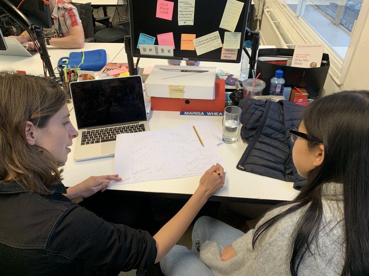 coderbrixton's tweet image. It got a bit data sciency at our session at @detoxLDN yesterday. Here’s Kate from a local data analysis firm, Illumr - illumr.com, introducing some concepts to a young learner.
@marisa_wheatley that’s what happens at your desk at our sessions!