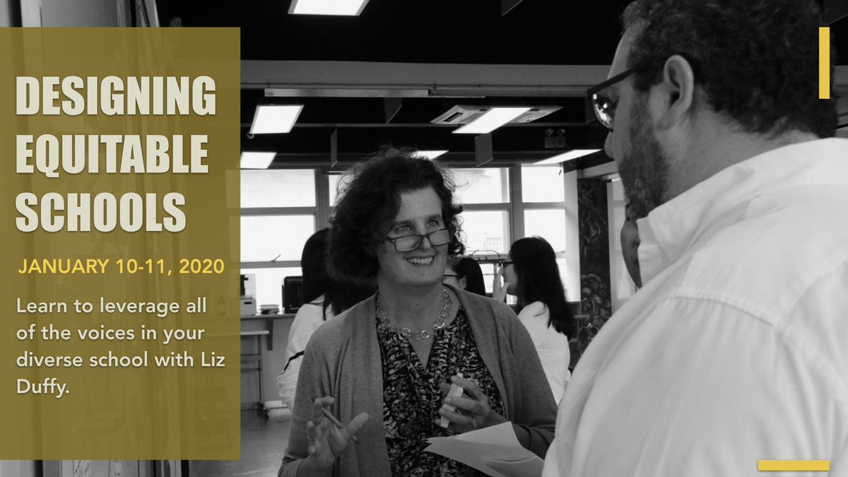 Next month, join <a href="/DuffyLiz/">Liz Duffy</a> to discover how to #cocreate school experiences that better promote #diversity, #inclusion and equity for all stakeholders. Bounce back from the winter holiday with some great professional learning! buff.ly/2BbvBaW  #issedu #edchatmena #edchat