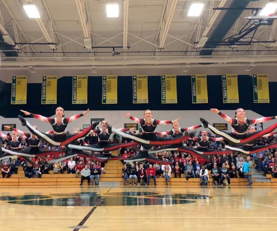 We had a great first competition at Ashwaubenon! Placing 6th out of 12 for D1 kick, 8th out of 15 in D1 jazz, and 4th out of 14 in D2 pom! #raiderstrong