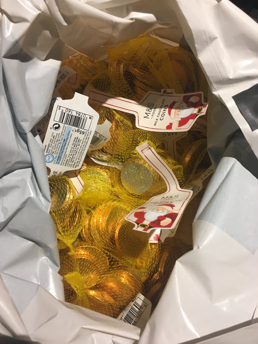 ClareEDevlin's tweet photo. 60 bags of chocolate coins... check! Getting reading to visit our @BrodiesLLP  Reading Partners school in Edinburgh tomorrow for a Christmas celebration! https://t.co/Q1GL7xFQb1