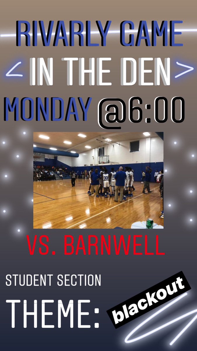WEStudentSect's tweet photo. THE ONLY PLACE TO BE MONDAY!! 
JV starts at 4:30!!
Come support our Devils💙🖤 https://t.co/sfIo1IAQ9l