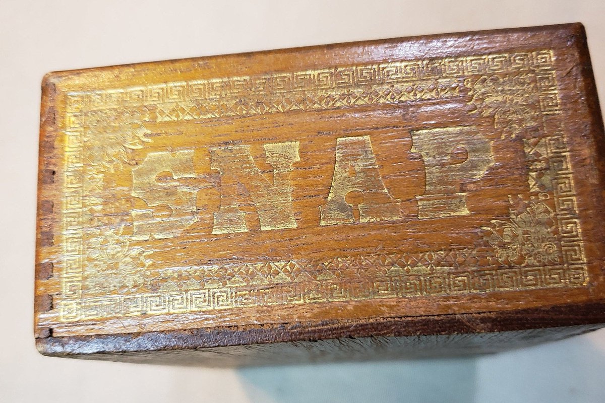atticesoterica's tweet image. Vintage Snap Cigar Wood Box Decorative Container Tobacciana Metal Closure Patina Sturdy Wooden Holder Brown Engraved Gold Border etsy.me/2ND4crz #AtticEsoterica #Etsy #VintageWoodBox