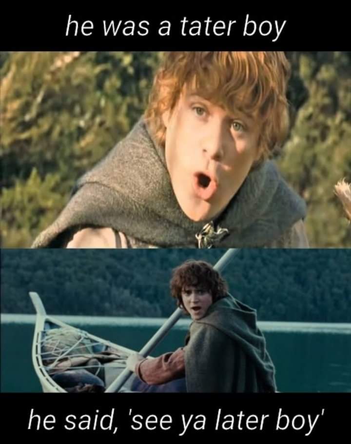 Itai209's tweet photo. #memeissues Bet you didn't think I would go this far without a LotR meme https://t.co/LkrU96edyg