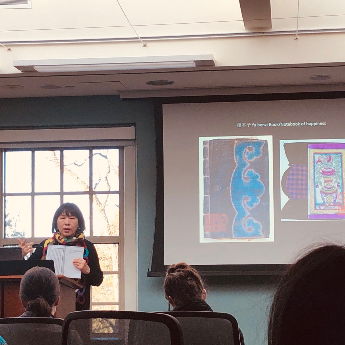 uw_arthistory's tweet photo. Faculty Spotlight:
On Friday, Dec. 6th, Prof. Yuhang Li presented "Teaching about Teaching Embroidery: Rethinking an Embroidery Manuel in Early Modern China" at the Teaching Textiles Symposium. Congratulations to Prof. Li!!! #teachingtextiles #uwarthistory #embroidery @uwmadsohe https://t.co/RoHmVRviYe