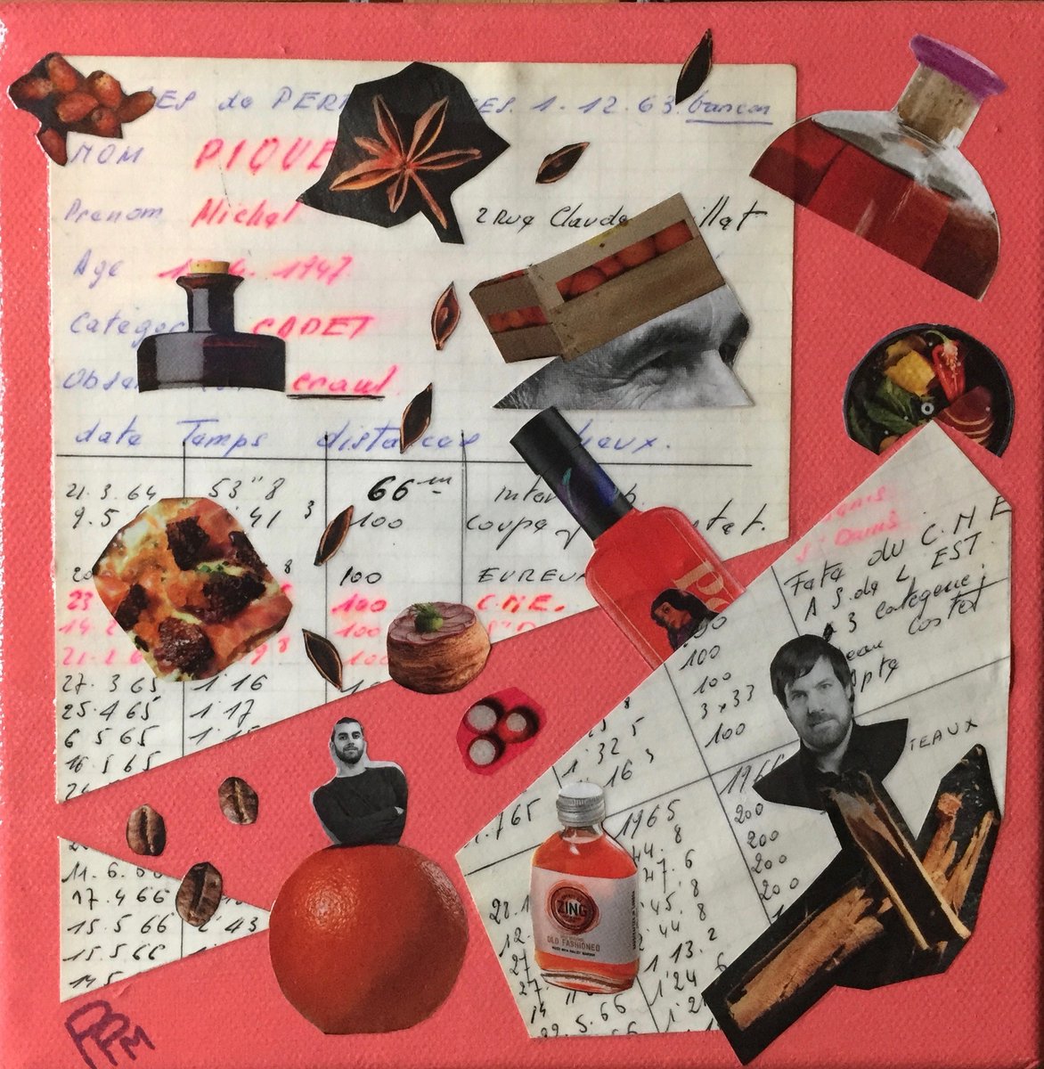 Pascal_P_M's tweet photo. BONS TEMPS 1, 2, 3 - Acrylique et collages sur toile 20 x 20 #pascalpm https://t.co/WVNr3ossZV