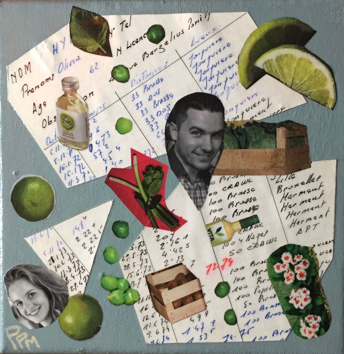 Pascal_P_M's tweet photo. BONS TEMPS 1, 2, 3 - Acrylique et collages sur toile 20 x 20 #pascalpm https://t.co/WVNr3ossZV