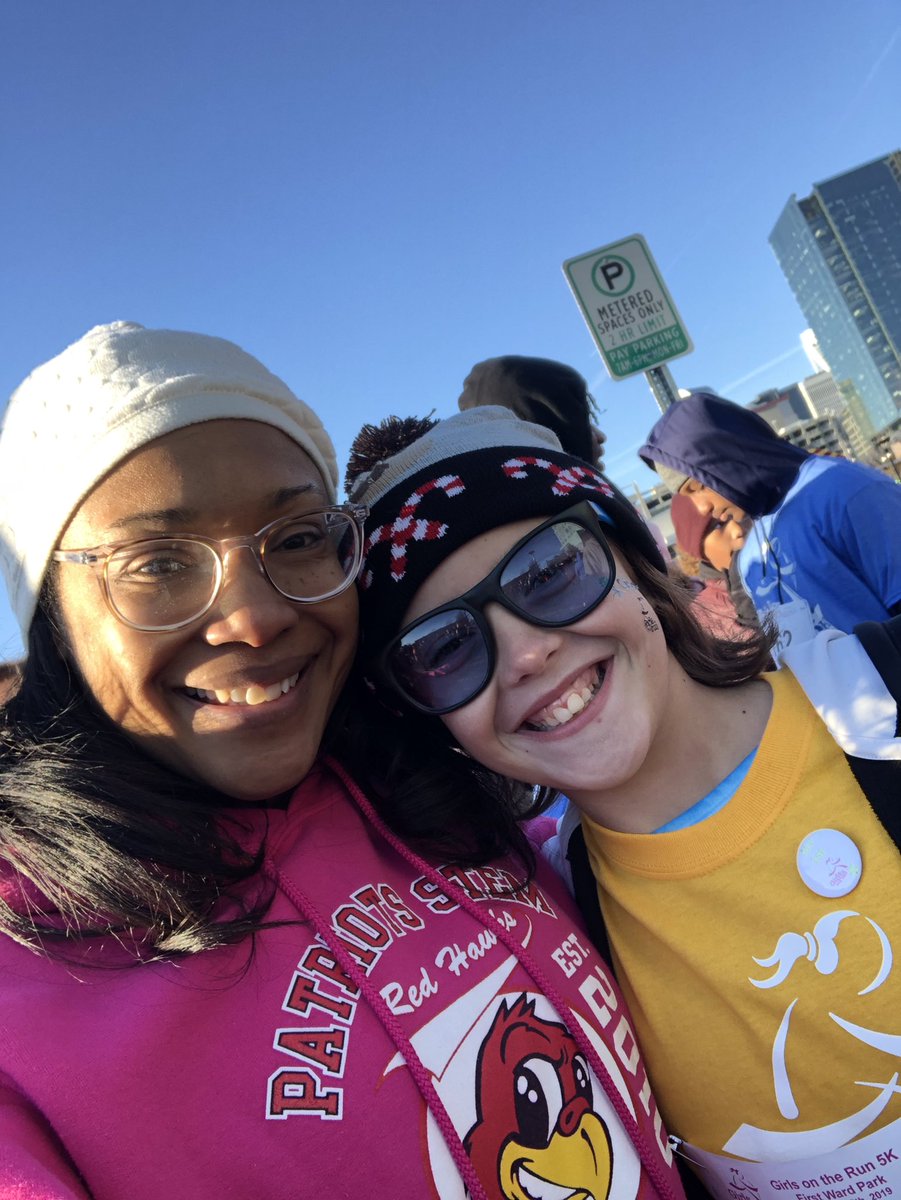 studentofedu's tweet photo. Even though I wasn’t a coach, I try and show up to support my students in my classes and our school in outside activities. #patriotsstem #girlsontherun https://t.co/9o1twbhYT8