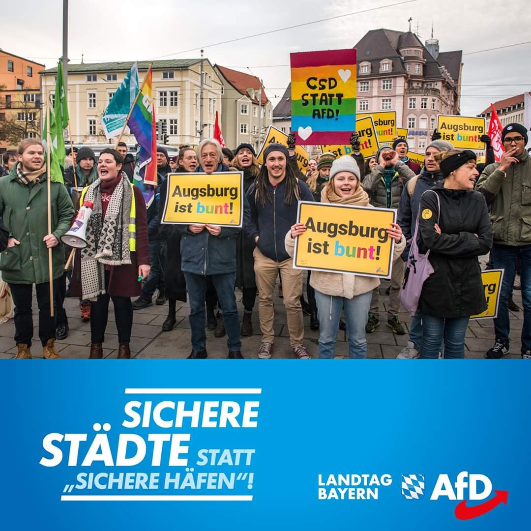 RalfiCB's tweet photo. Klar ist #Augsburg bunt!
Jetzt war eben nur mal wieder die Farbe #blutrot dran....
Überhaupt kommt die in den letzten Jahren auffällig häufig vor... https://t.co/1w2LkBfLm3
