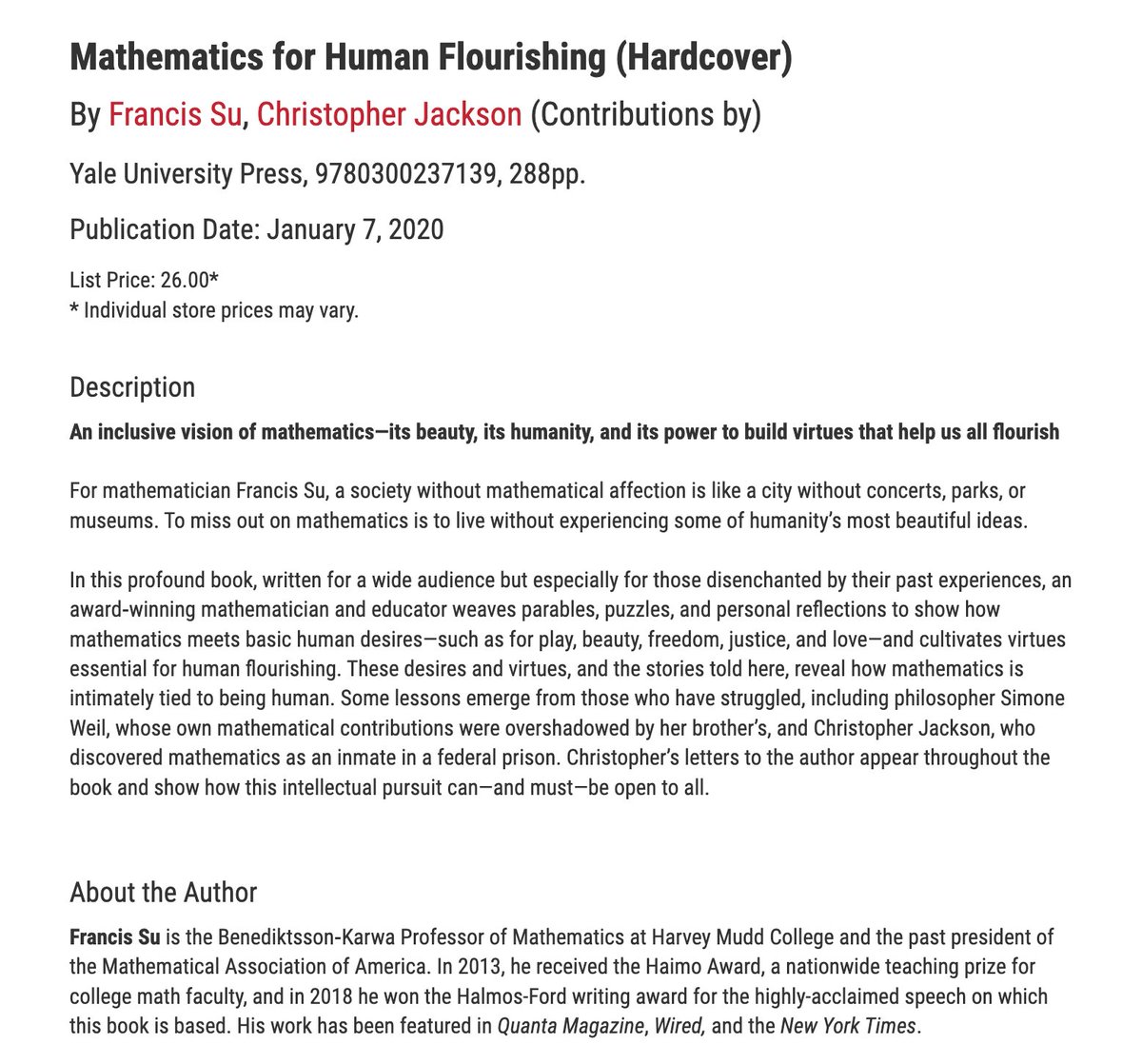 mathyawp's tweet photo. Local booksellers deserve our support, especially for #math related books. If you retweet this, or pre-order my book at a local bookstore by Dec 12, you'll have a chance to receive an advance copy. Thanks!  See details here: https://t.co/BdAwH5Kozu #math4HF https://t.co/I2Py7bAS3M