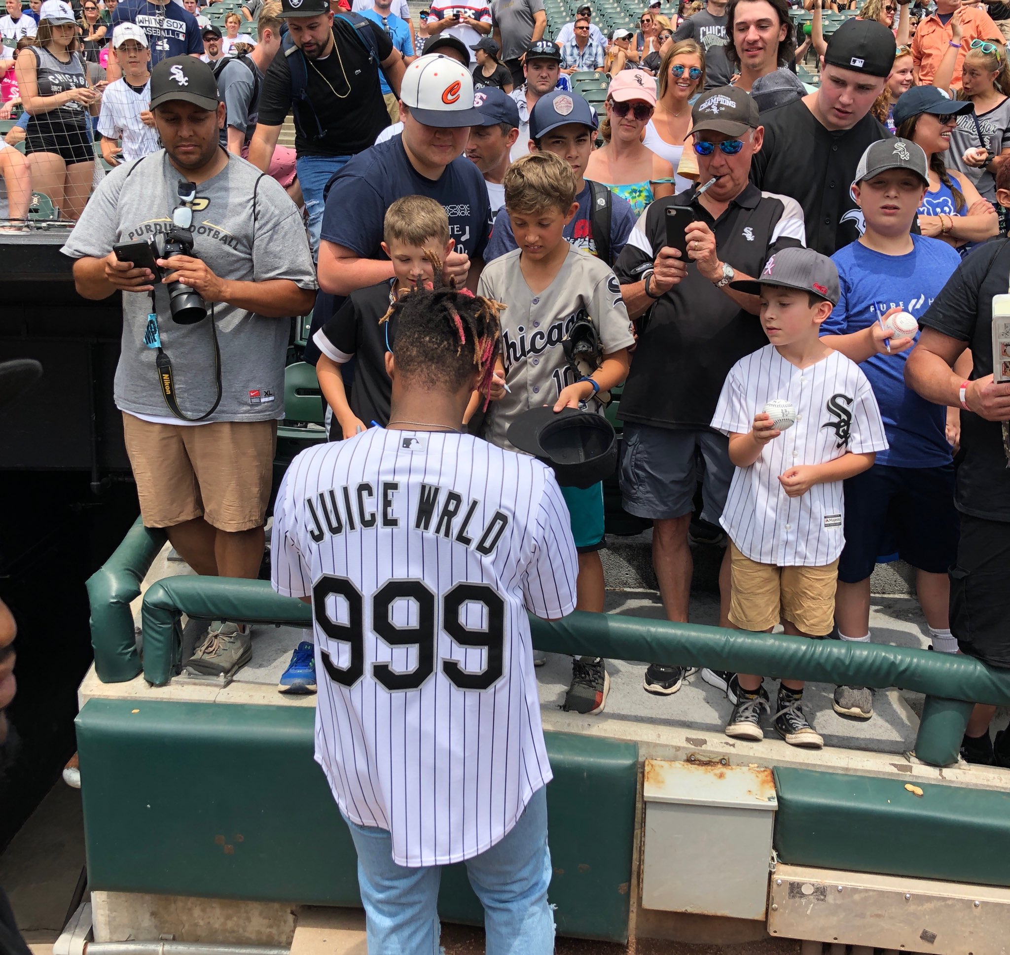 juice wrld white sox jersey