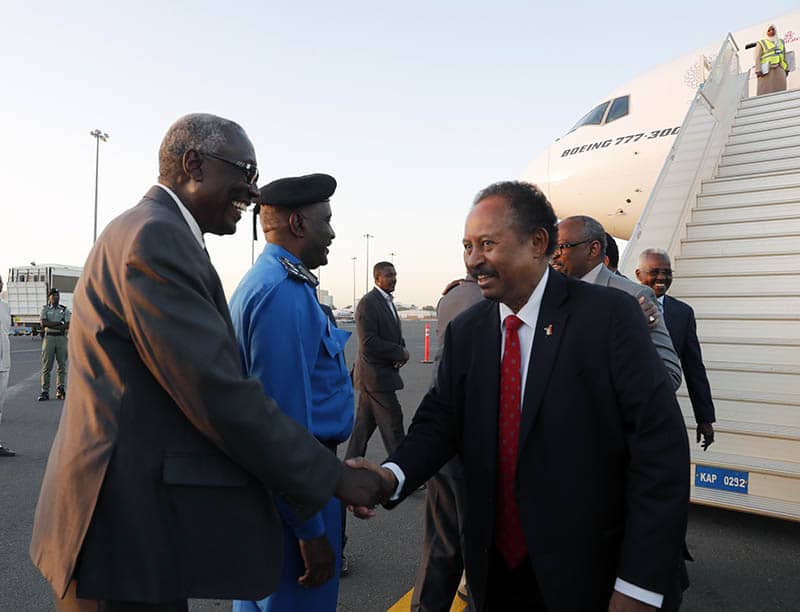 SudanPMHamdok's tweet photo. وصلنا إلى البلاد بعد رحلة إلى الولايات المتحدة الأمريكية وبين يدينا ما يمكن أن يسعد شعبنا، فكثير من الملفات حُسمت والعديد من الملفات الأخرى في طريقها للحسم. https://t.co/86BfXfESM8
