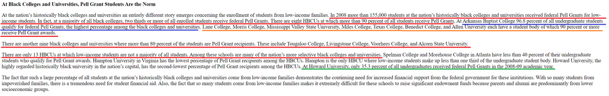 Obama's record with HBCUs is dismal. Click on the images to read how vital Pell Grants are to  #ADOS and HBCUs. 13/n