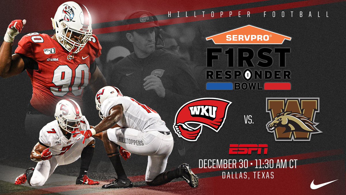 WKU Football (@wkufootball) on Twitter photo Everything a Tops fan might need to know about the <a href="/FRBowl/">First Responder Bowl</a>:
TICKETS 🎟 goto.ps/FRBowlTix
VIDEO 🎥 youtu.be/wSvi3ltqhas
MORE INFO 📝 goto.ps/2LzT4s4 Everything a Tops fan might need to know about the <a href="/FRBowl/">First Responder Bowl</a>:
TICKETS 🎟 goto.ps/FRBowlTix
VIDEO 🎥 youtu.be/wSvi3ltqhas
MORE INFO 📝 goto.ps/2LzT4s4