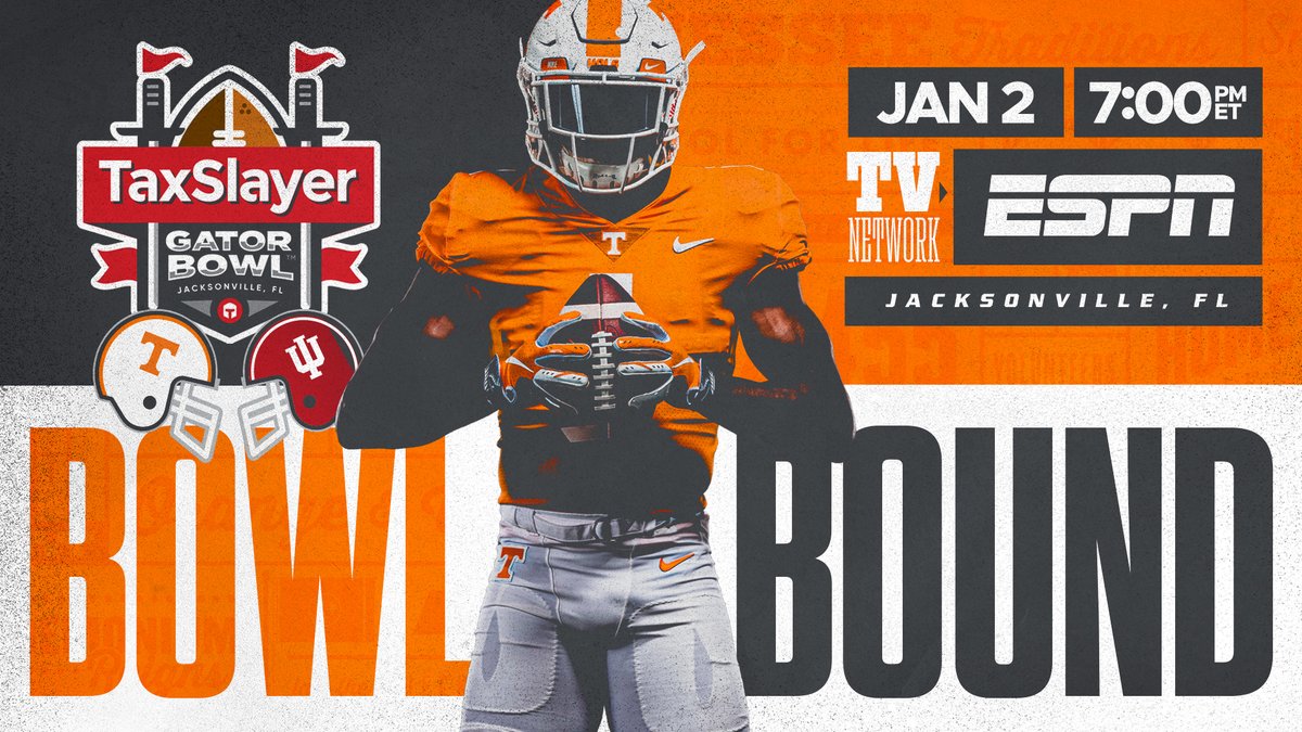 South for the winter 🌴

<a href="/Vol_Football/">Tennessee Football</a> is headed to Jacksonville for the <a href="/taxslayerbowl/">TaxSlayer Gator Bowl</a> 🍊🍊🍊

Get your tickets » 1tn.co/VolsBowl19
