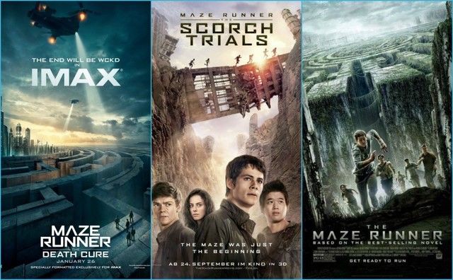 Maze Runner, The Scorch Trials, The Death Cure 3 DVD Movies