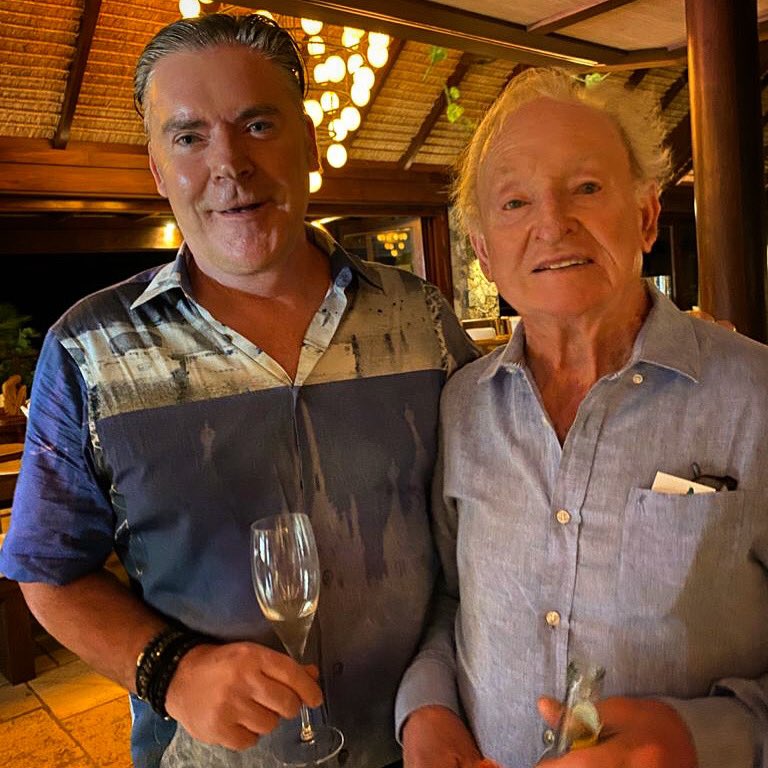 With the legendary @rodlaver 🎾🇦🇺 @neckercup @richardbranson #neckerisland #neckercup #beyourpassion #moskitoisland #neckercup2019 #tennislegends