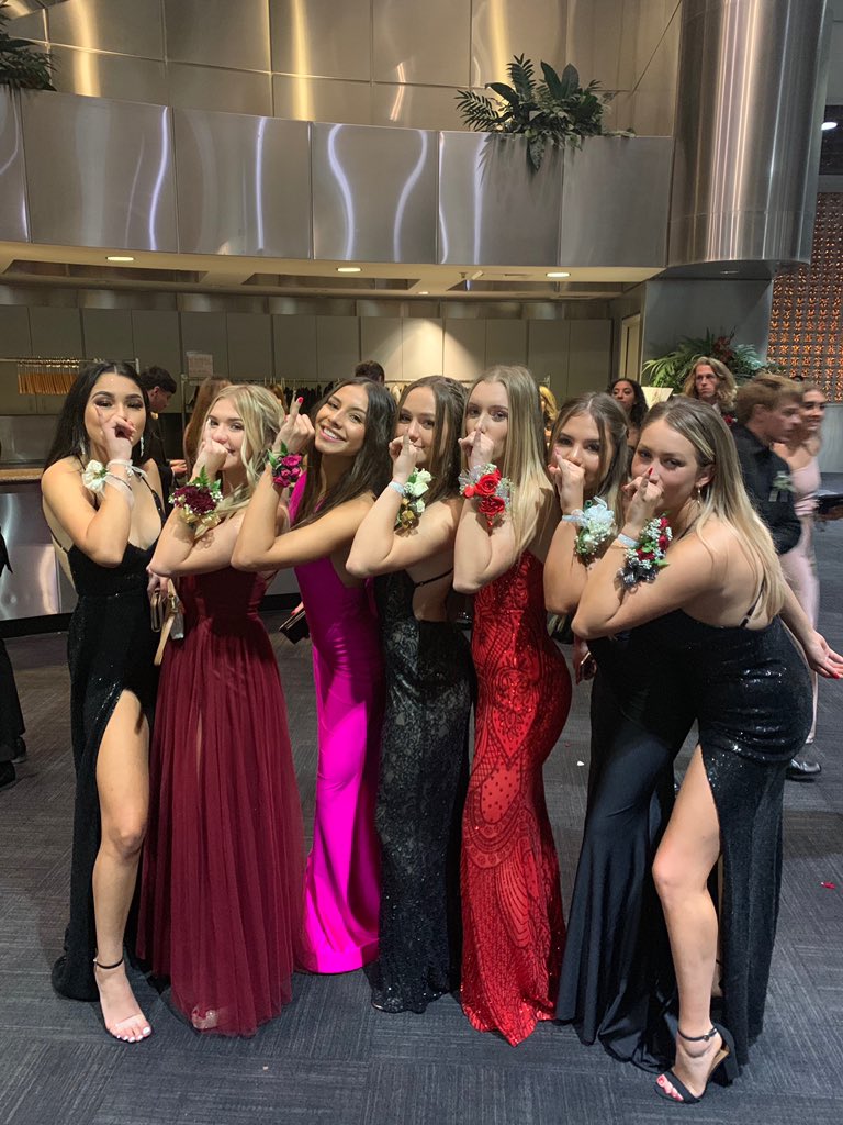 After a muddy game in SLO, these soccer girls cleaned up very well for formal last night!! #girlsbhsoccer #formal2019