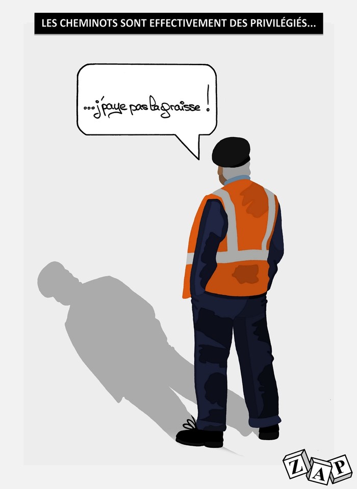 Blagues Et Dessins Le Dessindepresse De Zap Les Cheminots Sont Effectivement Des Privilegies Retrouvez Tous Les Dessins De Zap Sur Le Site T Co T6w6vg8ojl Dessindezap Actudezap Zap Humour Sncf Grevesncf Blagues Et Dessins Le Dessindepresse De Zap Les Cheminots Sont Effectivement Des Privilegies Retrouvez Tous Les Dessins De Zap Sur Le Site T Co T6w6vg8ojl Dessindezap Actudezap Zap Humour Sncf Grevesncf