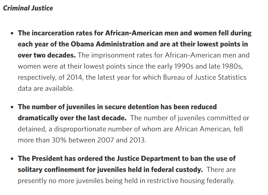 It is true that incarceration rate for  #ADOS fell under Obama and that he extensively used his clemency powers. But I want y'all to see how messed up his criminal record is for  #ADOS compared to white America. 23/n