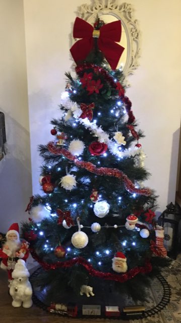 Wishlist ✅ Xmas tree ✅ Santa Claus we are ready 🎄🎅🏽 🎁