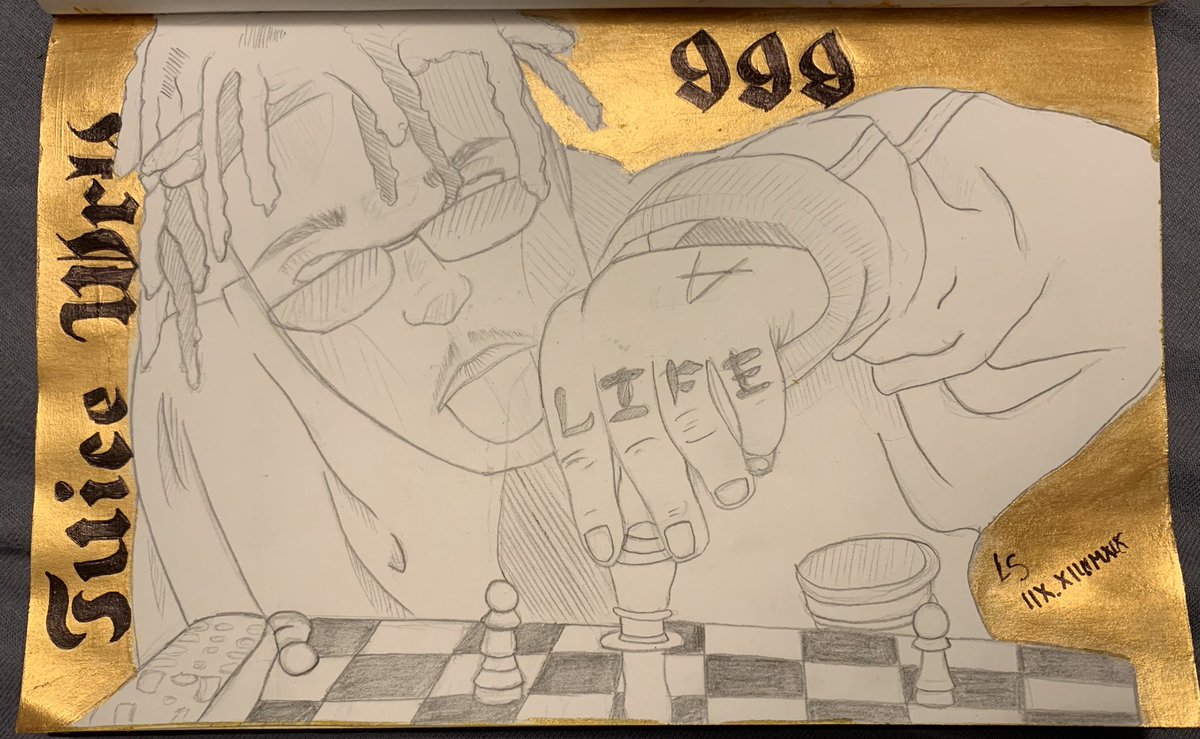 KeinLars's tweet photo. Juice wrld drawing ✨ 
R.i.p 🙏💔
Time: 3h
Opinions? https://t.co/as316v162o