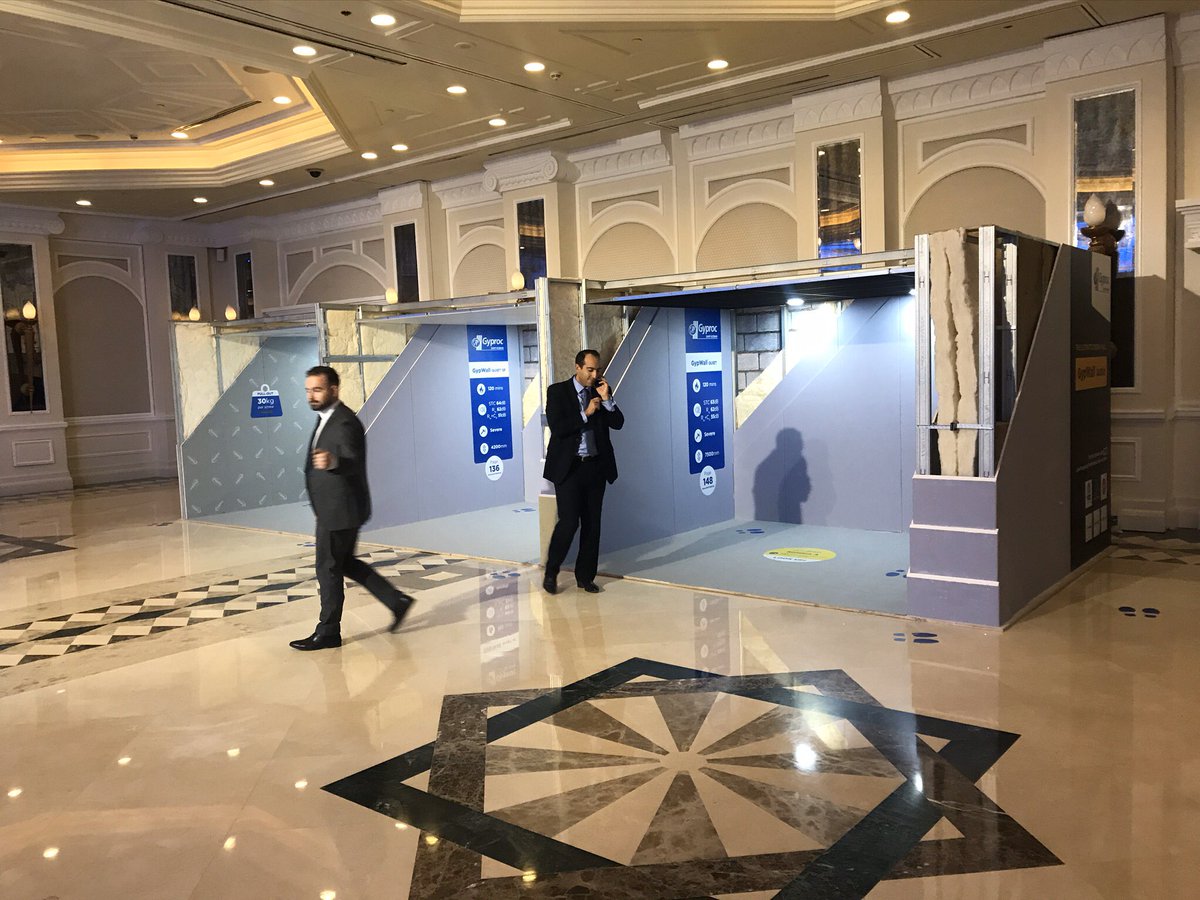 Last months  #consultant event went off a treat. Couple of snaps just before it all started. Some great talking points in the displays followed by round tables and then a bite to eat. #GlasrocX #Habito #GypWall #SoundBloc #Cinema #Ecophon #facade #ceilings #gyptone #gyprex