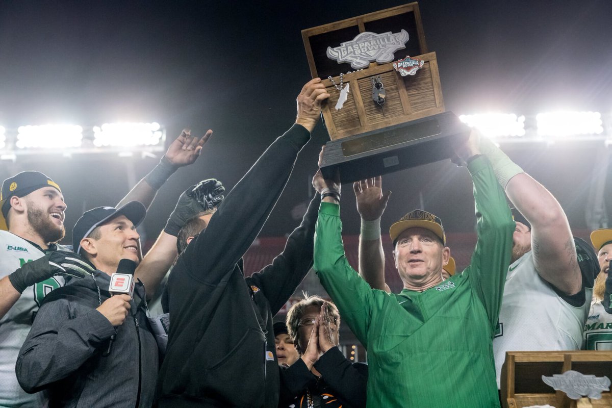 We're excited the <a href="/GasparillaBowl/">Union Home Mortgage Gasparilla Bowl</a> has invited Marshall football back to Tampa to face UCF on Monday, Dec. 23! It's a great location, date and opponent. Receiving an invite to return is a tribute to our fans and program and the reputation we have. Go Herd! #HerdFamily #RiseAsOne