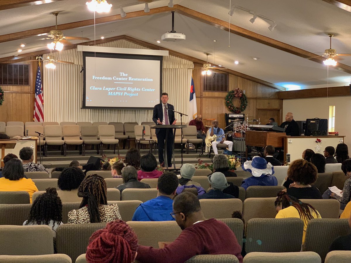 davidfholt's tweet image. Clara Luper’s daughter Marilyn is firing up voters as we finish our tour of a dozen NE OKC churches to talk about #MAPS4! Thank you to St. John Missionary Baptist &amp;amp; Greater Bethel Baptist for your hospitality today &amp;amp; all churches who welcomed us the past 2 months! #LoveYourOKC