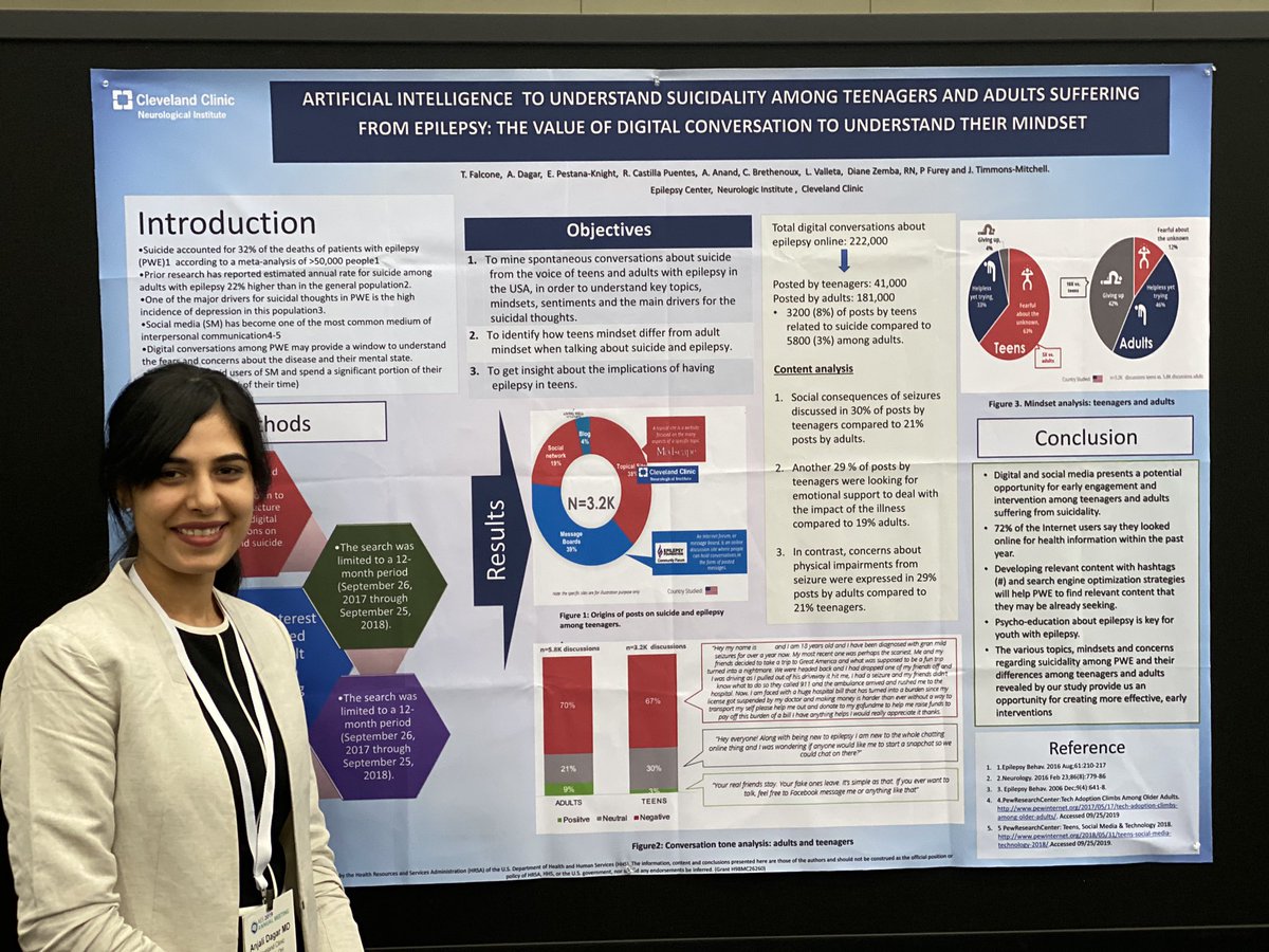 anjali_dgr's tweet photo. #AES2019 presented our Big data poster yesterday. Did other session today as part of diversity group and will be doing one more session this evening at 5:15pm as diverse contributors of professional community @CleClinicMD https://t.co/sinD5qrCkn