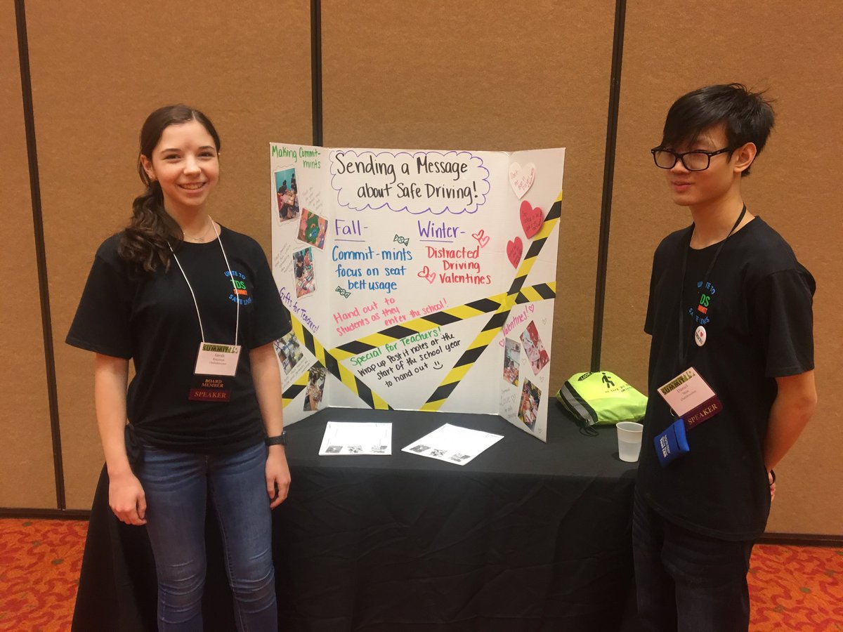 anoland314's tweet photo. So excited to see two of our SADD club leaders presenting activity 💡 ideas at the #tdssummit @Cougar_Captain @TeensDriverSeat https://t.co/NA4JuvjNIF
