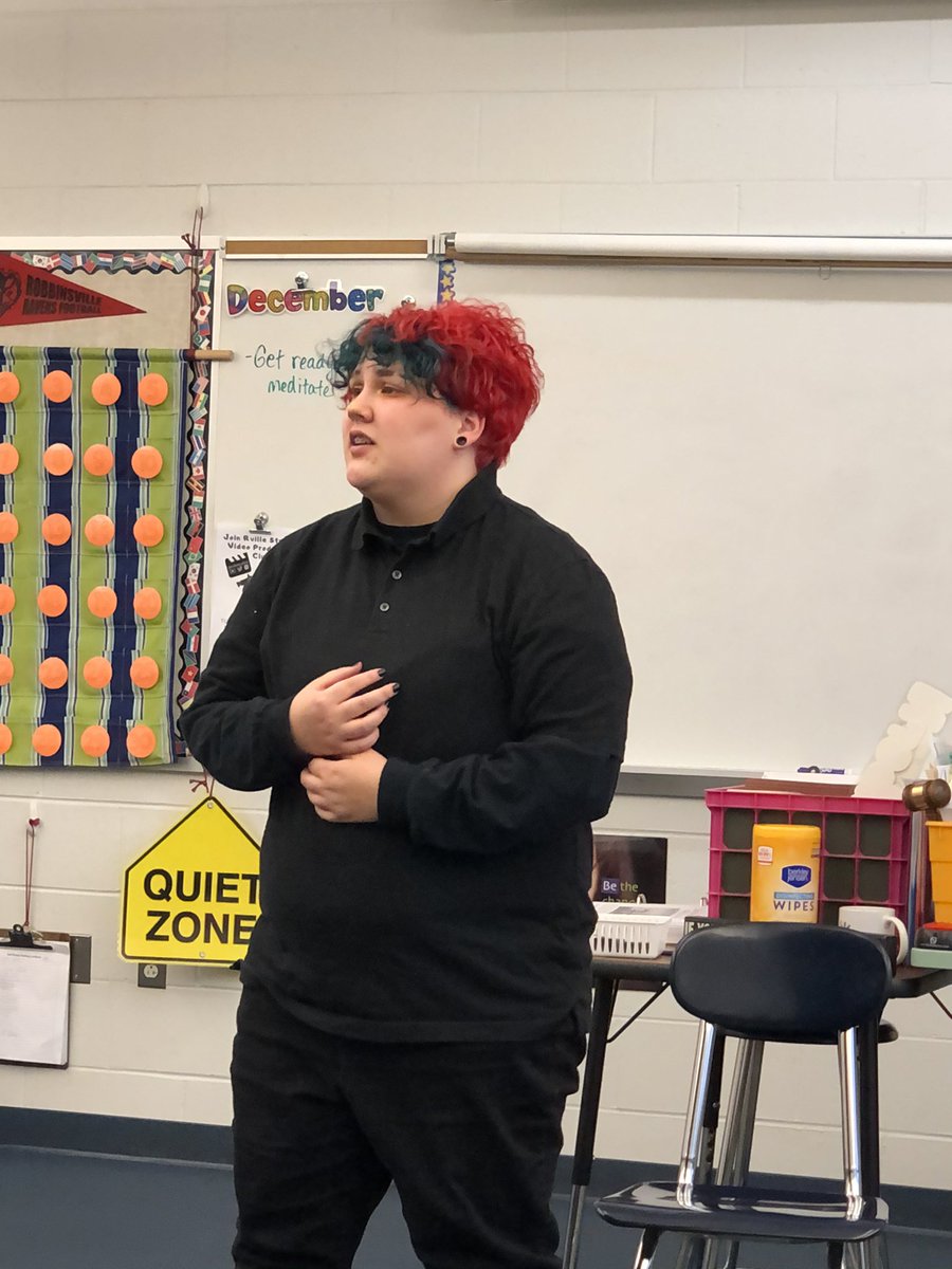 Marielle &amp; Kade perform their contrasting monologues at the NJ State Thespian Festival