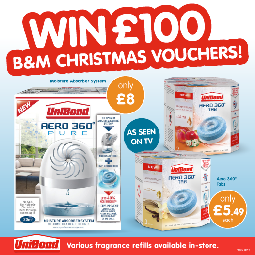bmstores's tweet photo. 💸 #COMPETITION TIME - ENDS TOMORROW💸

We've teamed up with #Unibond to give away £100 worth of B&amp;M vouchers to ONE lucky winner!

For your chance to #WIN, simply FOLLOW US, RETWEET &amp; COMMENT #UnibondBM!

Competition ends 9am 9/12/19 https://t.co/4aUukB2o7y