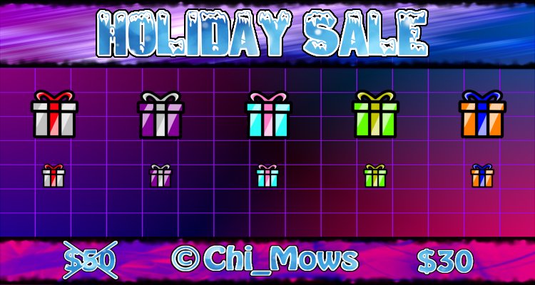 M_0_W_S's tweet photo. 🎅HOLIDAY SALE!🎅 🎁5 for $30!🎁

Pre made Holiday Badges: Presents
Reply or DM
More on profile
Deal ends December 31st
RT's appreciated!

#Badges #TwitchBadges #subbadges #twitch #videogames  #gaming #Streamers #StreamersConnected #SmallStreamersConnect #twitchaffiliate #gamers https://t.co/1ZsFKuvaz4