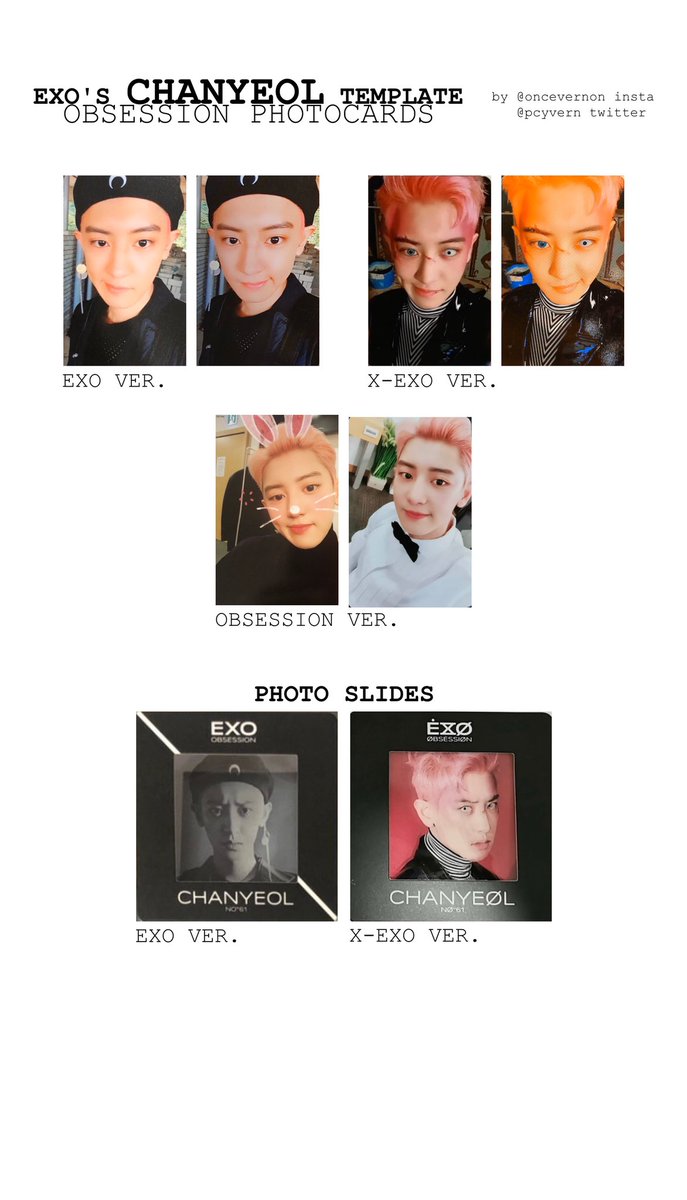 exo obsession templates updated with obsession ver. photocards. all members at  http://bit.ly/oncevernon  